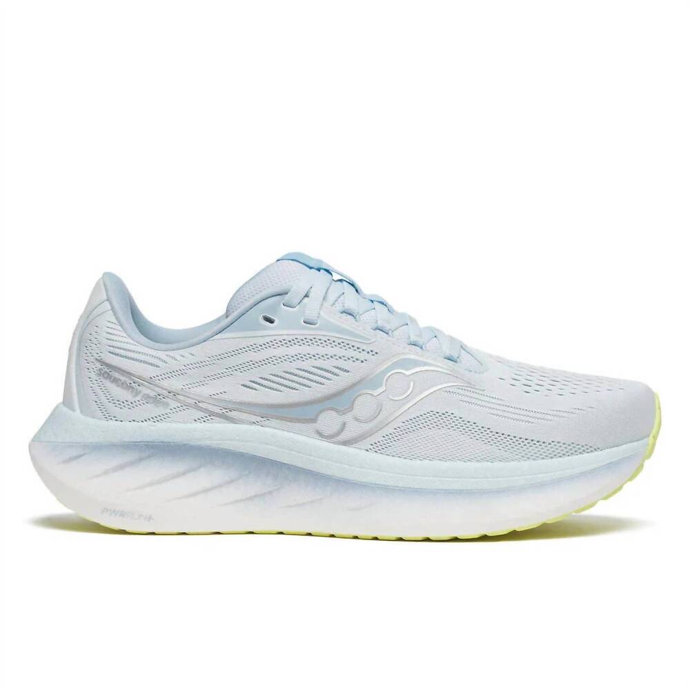 NEW SAUCONY women's ride 18 shoes in ice melt/dream